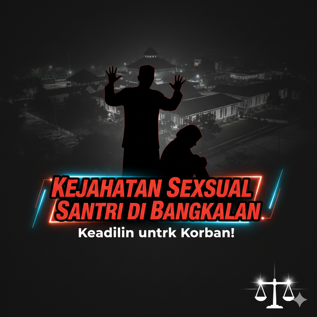 kasus pesantren Bangkalan, pencabulan santri, kejahatan seksual ponpes, Pondok Pesantren Nurul Karomah, Polda Jatim, pelecehan santri