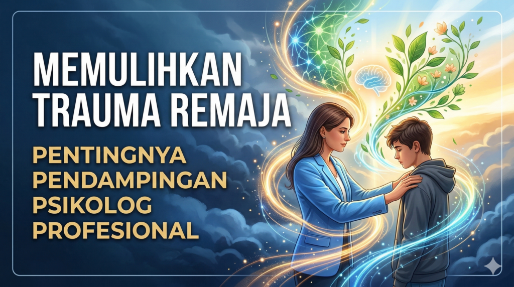 memulihkan trauma remaja, pendampingan psikologis, kesehatan mental remaja, cara mengatasi trauma masa kecil, peran psikolog klinis, penyembuhan trauma, dukungan keluarga, PTSD pada remaja